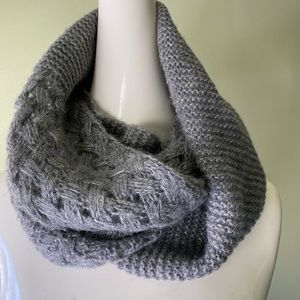 Large, soft infinity scarf.